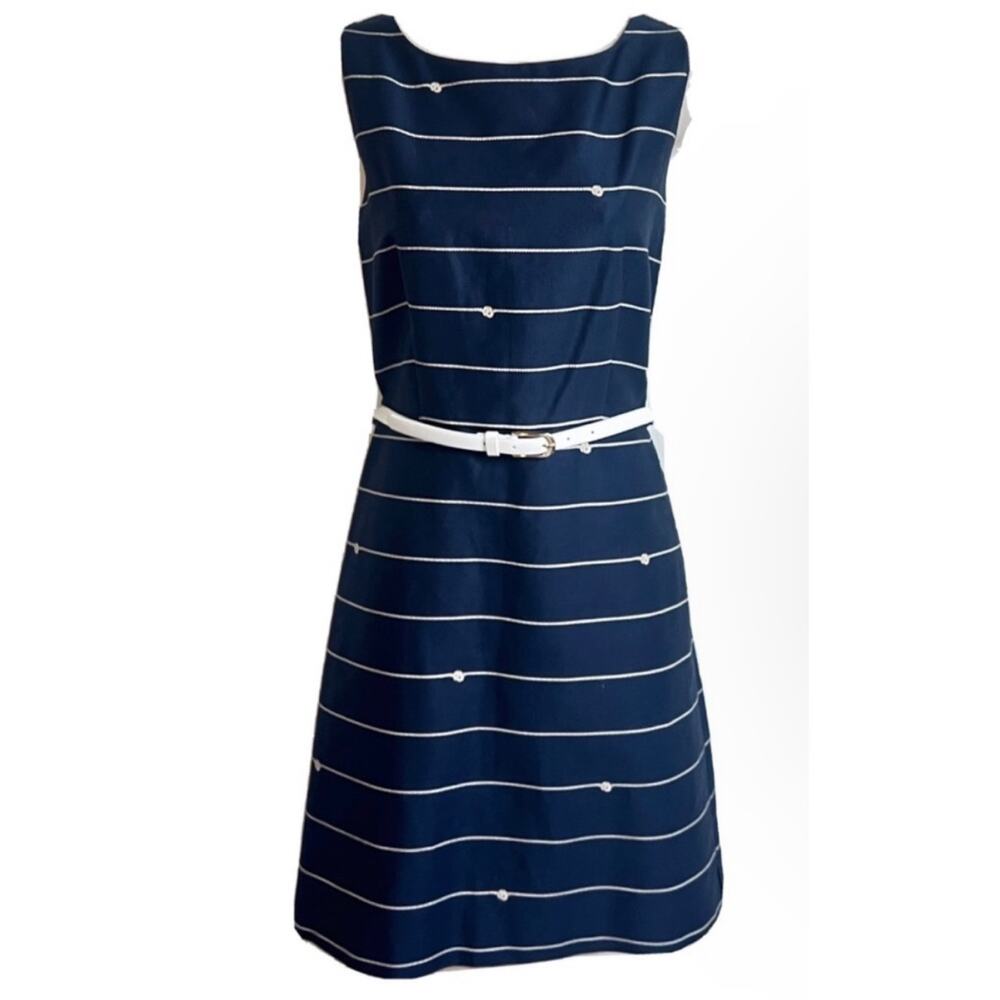 NWT The Limited Dress Sleeveless‎ Mini Nautical Career Resort Navy Blue Size 8